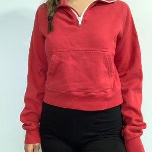 brandy melville quarter zip